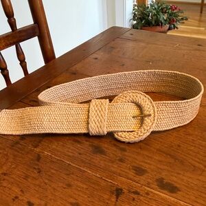 Lilly Pulitzer Beige Woven Stretchy Belt